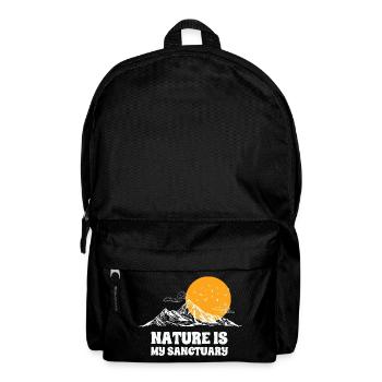 Nature, mountains, I love nature - Backpack - black - Front