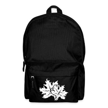 leaves icon logo icon graphic forest trees nature - Backpack - black - Front
