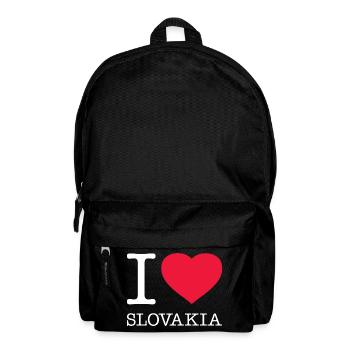 I LOVE SLOVAKIA Slowakei - Rucksack - Schwarz - Vorne