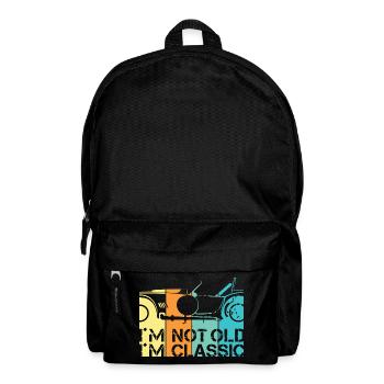lustige Sprüche Alter Klassiker Auto Oldtimer Logo - Rucksack - Schwarz - Vorne