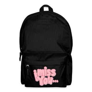 i miss you Exclusive Designs - Backpack - black - Front