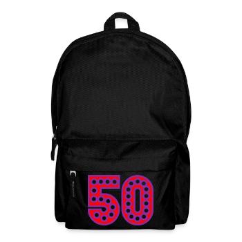 50. 50 YEARS. 50th ANNIVERSARY. 50 YEARS ANNIVERSARY. - Backpack - black - Front