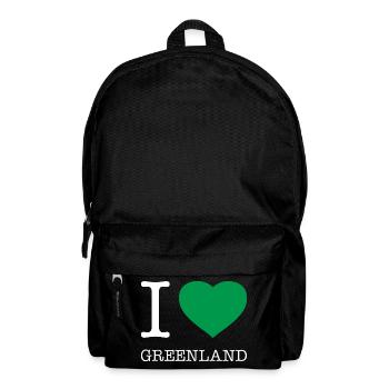 I LOVE GREENLAND Grönland - Backpack - black - Front
