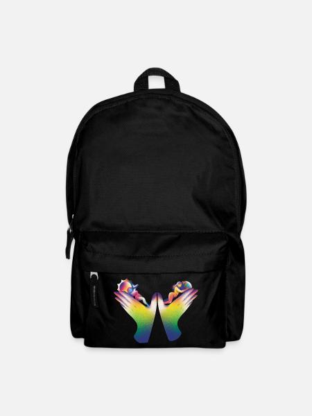 Rainbow Hands of Care - Backpack - black