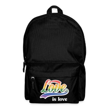 Mois de la fierté LGBT - Love is Love - Sac à dos - noir - Devant