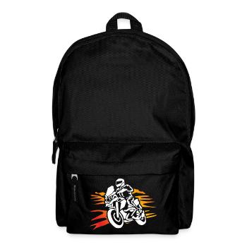 Biker Shirt Motorcyclist - Backpack - black - Front
