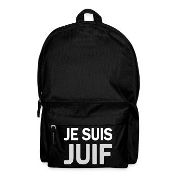 T SHIRT JE SUIS JUIF - Sac à dos - noir - Devant