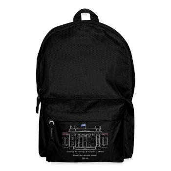 Athen Nationales Archaeologisches Museum Zeichnung - Rucksack - Schwarz - Vorne