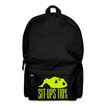 Fanatiques de fitness Redressements assis 110 % Gymnastique suédoise Gym - Sac à dos - noir - Devant