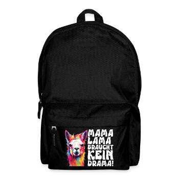 Expectant mothers MAMA LAMA NEEDS NO DRAMA - Backpack - black - Front
