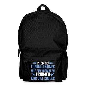 Fußballtrainer - Cooler als ein normaler Trainer - Rucksack - Schwarz - Vorne