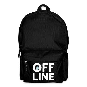 Offline – Sailing, Sea &amp; Freedom Quote - Backpack - black - Front