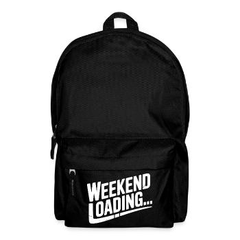 Wochenende wird geladen - Rucksack - Schwarz - Vorne