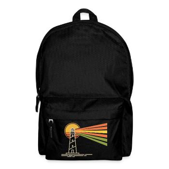Leuchtturm - Rucksack - Schwarz - Vorne