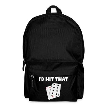 J’aurais frappé ce Casino Gambling Funny Player - Sac à dos - noir - Devant
