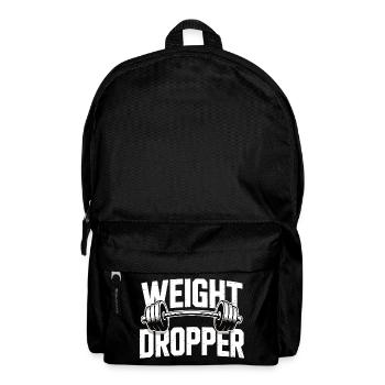 Weight Dropper - Exercice de musculation avec haltères de gym - Sac à dos - noir - Devant