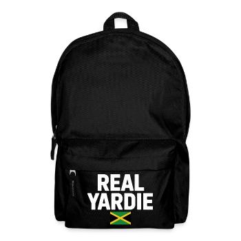 Real Yardie Jamaican Flag Tee - Rucksack - Schwarz - Vorne