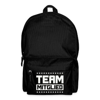 Team Mitglied - Rucksack - Schwarz - Vorne
