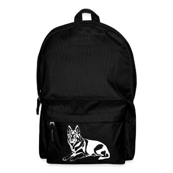 Schäferhund - Rucksack - Schwarz - Vorne