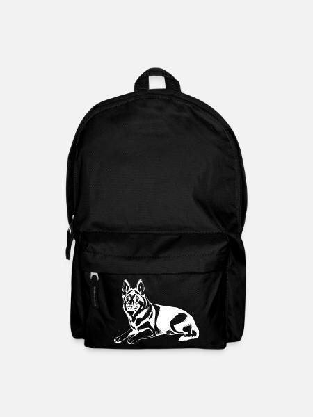 Schäferhund - Rucksack - Schwarz