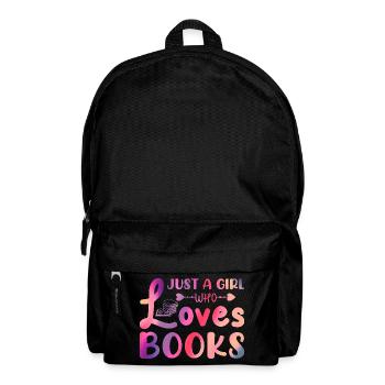 Just a girl who loves books - Backpack - black - Front