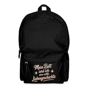 My bed and I – a real love story - Backpack - black - Front