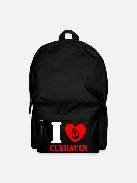 Nordsee Urlaub I LOVE CUXHAVEN Lustig - Rucksack - Schwarz