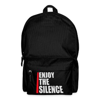 Enjoy The Silence Saying Calm Silence Introvert - Backpack - black - Front