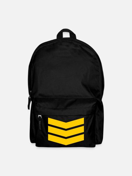 Chevron Stack Fettes Muster - Rucksack - Schwarz