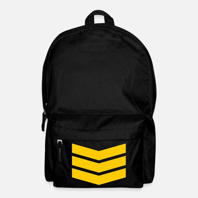 Chevron Stack Fettes Muster - Rucksack - Schwarz