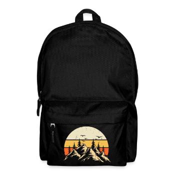 Hiking Hiker Mountaineer Gift - Backpack - black - Front
