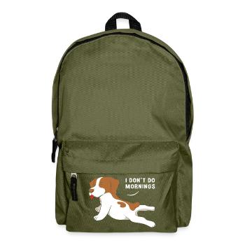 Late risers Monday morning morning grouches - Backpack - olive green - Front
