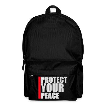 Protect Your Peace Mental Health Mindfulness - Backpack - black - Front