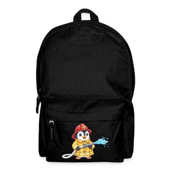 Pompiers Penguin Enfants Pompiers Mignons - Sac à dos - noir - Devant