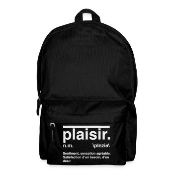 Plaisir Définition Style Dictionnaire - Sac à dos - noir - Devant