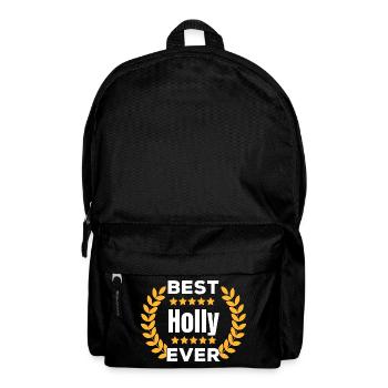 Meilleur cadeau de nom de légende de Houx de tous les temps - Sac à dos - noir - Devant