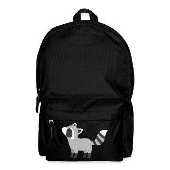 Style minimaliste curieux et mignon - Sac à dos - noir - Devant
