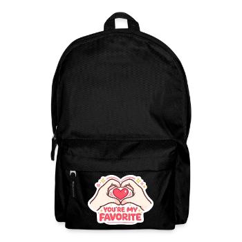 Youre My Favorite Valentine's Day Design Gift - Backpack - black - Front