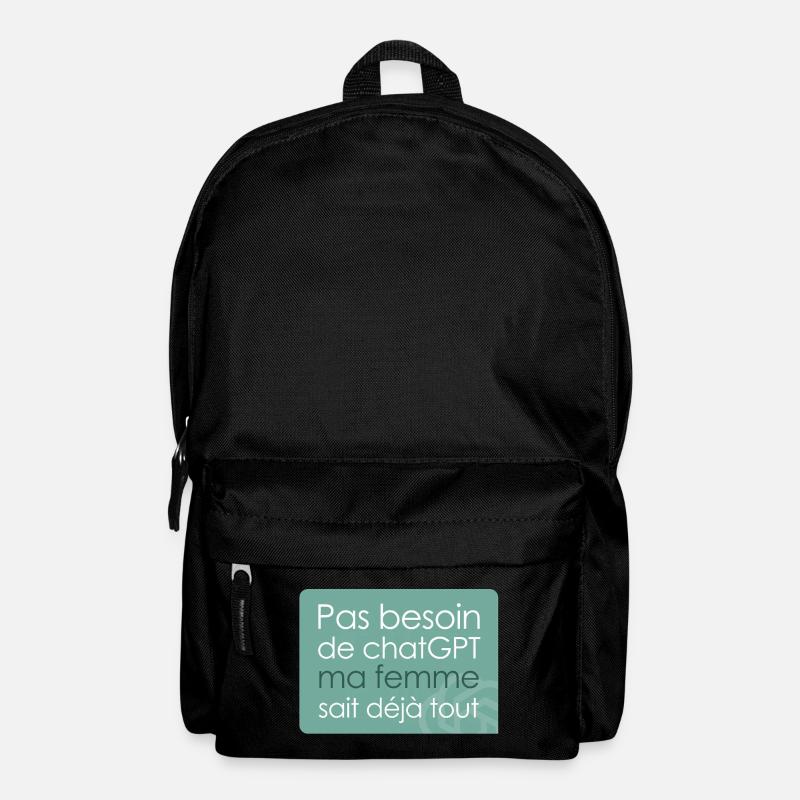 Humoristin und ChatGPT - Rucksack - Schwarz