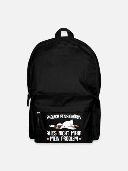 Pensionärin Gans mit Sonnenbrille - Pension - Rucksack - Schwarz