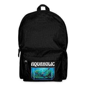 Aquarium Aquaholic Fish Tank Lover - Backpack - black - Front