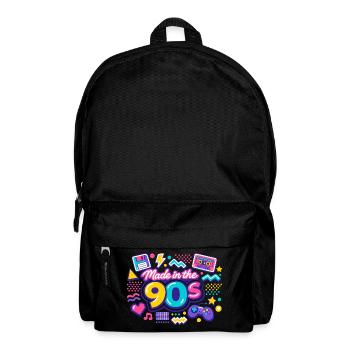 made in the 90s - Rucksack - Schwarz - Vorne