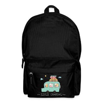 Family camping holiday - Backpack - black - Front