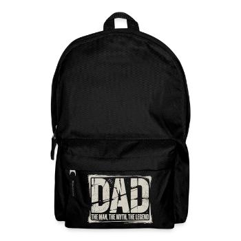 Dad The Man The Myth The Legend Shirt - Rucksack - Schwarz - Vorne