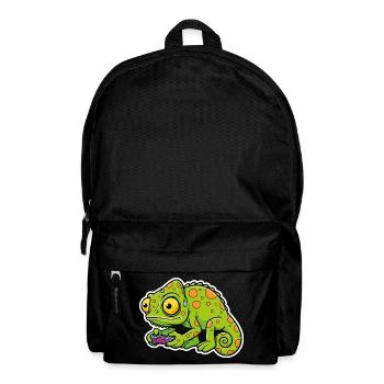 Chameleon Gamer Controller Video Games Mascot - Backpack - black - Front