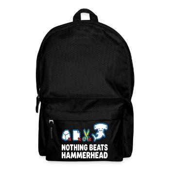 Nothing Beats Hammerhead Hammerhead Shark Motif - Backpack - black - Front