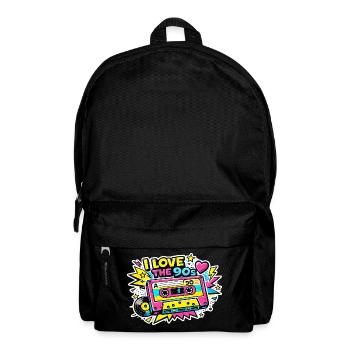 J’adore les cassettes des années 90 - Sac à dos - noir - Devant