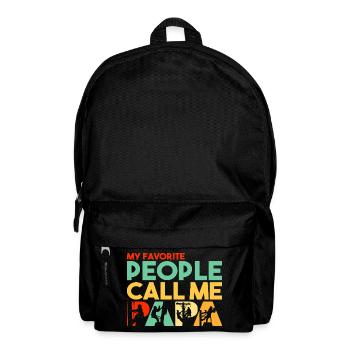 My Favorite People Call Me Papa Line Worker - Backpack - black - Front