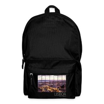Lisbon Portugal Sunset Skyline Souvenir - Backpack - black - Front