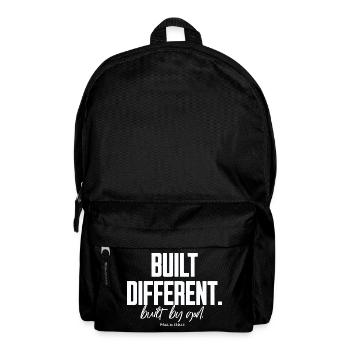 Built Different Built By God Psalm 139:14 - Backpack - black - Front